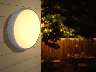 Plafonnier extérieur LED Luna anthracite IP44 1125 lumens blanc neutre - ARLUX