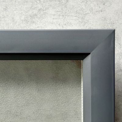 Porte de garage sectionnelle motorisée avec hublots l.240 x h.200 cm lisse gris- SPADONE