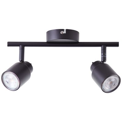 Réglette ANDRES GU10 2x10W noir - BRILLIANT