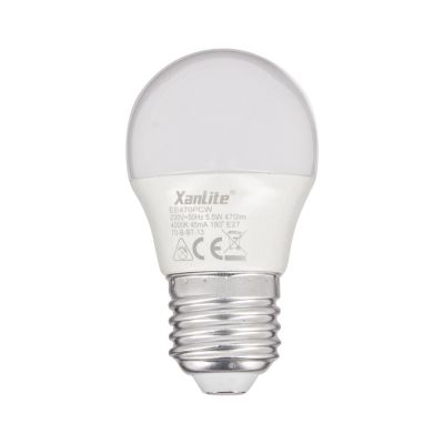 Ampoule LED SMD E27 opaque 4W = 470 lumens blanc neutre - XANLITE