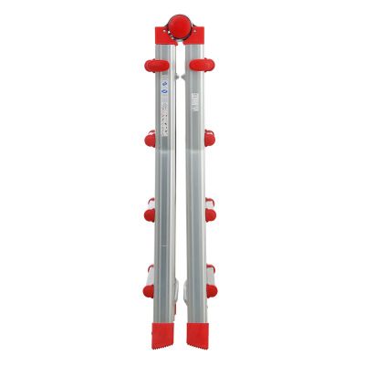 Echelle multifonction télescopique 4 x 4 échelons 3,80 / 4,70 m ProfiStep Multi aluminium - HAILO