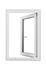 Fenêtre PVC 1 vantail oscillant-battant hauteur 75 x largeur 60 cm tirant droit