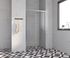 Porte de douche coulissante 100x185 cm profilé chrome verre transparent 4 mm Primera - OCEA