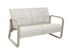 Canapé de jardin QUENZA II aluminium crème chevron, Livraison à domicile incluse - PROLOISIRS