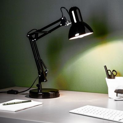 Lampe à poser E27 Henry noir 28W - BRILLIANT