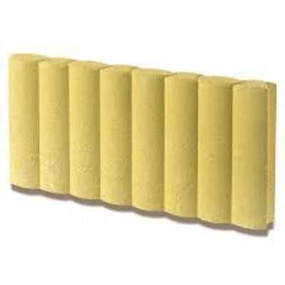 Bordure ovaline ton paille 50 x 24 x 6 cm FABEMI