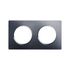 Plaque de finition 2 postes gris profond Casual Evo - DEBFLEX