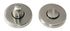 Rosaces de porte rondes à condamnation Mira nickel mat diamètre 50 mm  ALPERTEC