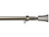 Kit de tringle extensible de 2 à 3.70 m embout Atlanta diam 19 mm Finition nickel brossé - MOBOIS