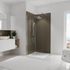 Panneaux muraux de douche 90+90x210 cm taupe DécoDesign Couleur - SCHULTE