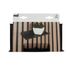 Etagère métal noir 200 x 32 x 100 mm pour panneau acoustique mural REI