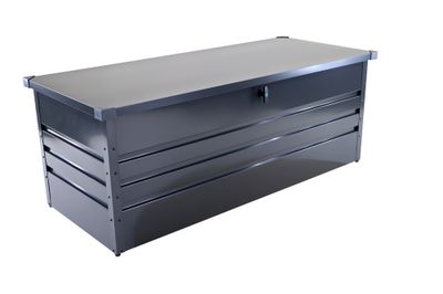 Coffre de rangement pour jardin métal anthracite 120 x 62 x 61 cm  - PROLOISIRS Livraison à domicile incluse