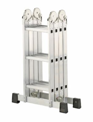 Echelle articulée Selekta avec plateforme aluminium - HAILO