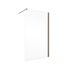 Paroi de douche à l'italienne 100x200 cm profilé cuivre verre transparent 6 mm New Style - SCHULTE