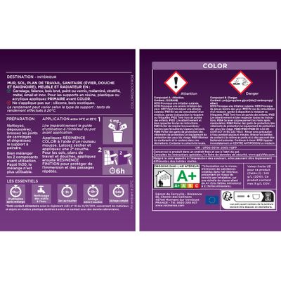 Résine colorée de rénovation terracotta 250 ml - RESINENCE