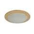 Plafonnier rond blanc/ bois E27 60W EZIO COREP