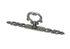 Entrée de clé avec fausse clé vieux laiton entraxe 120 mm REI
