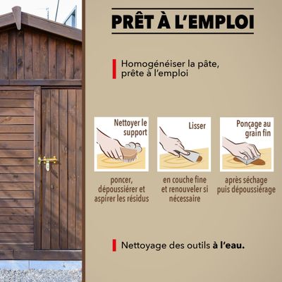 Enduit pâte clair 2 kg - SINTOBOIS