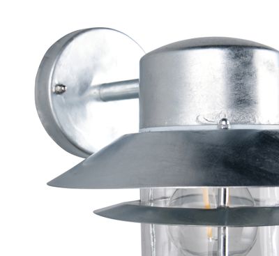 Applique extérieur descendante E27 IP44 10W Zinc - Ruvuma TRIO
