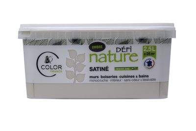 Peinture naturelle murale Ombre satin 2,5 L - DEFI NATURE