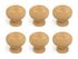 Boutons de meuble ronds bois vernis diamètre 30 mm par 6 REI