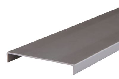 Nez de cloison large aluminium gris - Ép.10 x l.104 mm - L.2.60 m - SPTD
