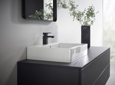 Robinet de salle de bain Noir mat Vernis Shape 70 - HANSGROHE