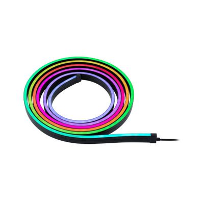 Ruban LED USB RGBW multicolore 3m avec télécommande Noir - Black Neon PAULMANN