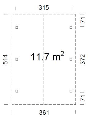 Carpot bois Lucas 11,7m2 Livraison à domicile incluse