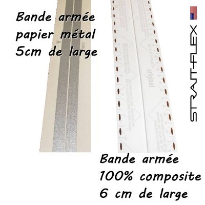 Bande à joint composite  3 x 3 cm - L.30,5 m Original STRAIT -FLEX