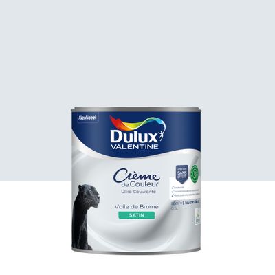 Peinture crème de couleur Voile de Brume satin 0,5L - DULUX VALENTINE