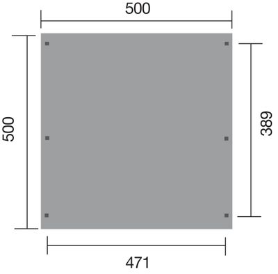 Carport double -  616 - 500 x 300 cm Livraison gratuite domicile WEKA
