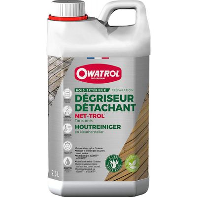 Dégriseur détachant tous bois NET-TROL 2,5 L OWATROL