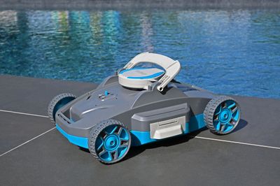 Robot aspirateur piscine rechargeable platine 200 - nettoyage fond plat - 20 m² BESTWAY