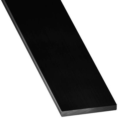 Profilé plat aluminium laqué noir 20 x 2 mm 2,50 m CQFD