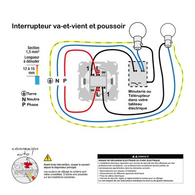 Interrupteur va-et-vient et bouton poussoir aluminium - Odace 2011 SCHNEIDER ELECTRIC