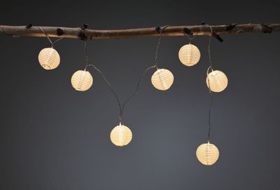 Guirlande lumineuse extérieur LED 3,5m Link+Light IP44 7x2 lumens blanc chaud -  PAULMANN