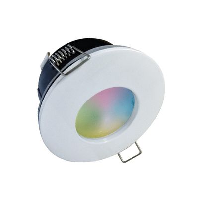 Spot LED encastrable salle de bain IP65 connecté WiFi GU10 multicolore + blanc Blanc - Amber ARLUX