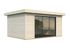 Studio de jardin en bois naturel Lydia -  28 mm - 19,2 m² hors-tout - Livraison à domicile - WHITE WOOD