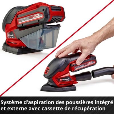Ponceuse multifonction sans fil 18 V sans batterie TE-OS 18/150 Li-Solo EINHELL