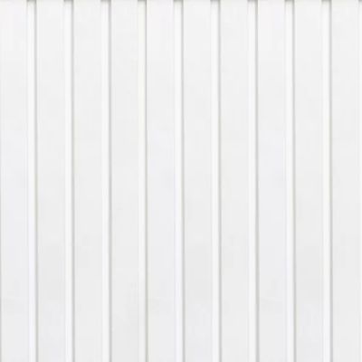 Panneau décoratif MDF 3D Latt fond blanc à peindre - Lot de 2 - 20 x 287 x 1250 mm - AJ TIMBER