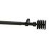 Kit de tringle à rideaux extensible en métal de 1.20 à 2.10 m diam 16 mm Finition Noir mat - MOBOIS