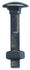Boulons tête ronde collet carré noir 8 x 40 mm par 100 DESA