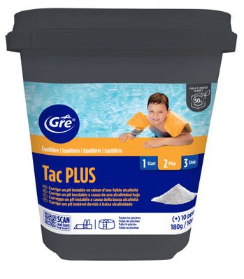 Correcteur piscine d'alcalinité poudre TAC alka Plus seau de 5 kg GRE