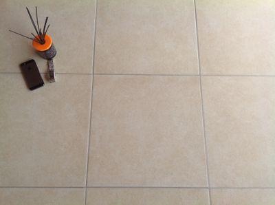 Carrelage sol intérieur beige CHAGNY ép 8 mm 45 x 45 cm paquet de 1,45 m² PAREFEUILLE
