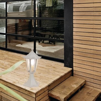 Borne extérieur E27 36cm Valence blanc IP44 60W - COREP