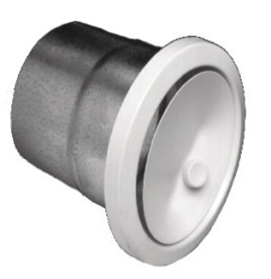 Bouche air chaud blanc direct avec manchon diamètre 125 mm AUTOGYRE