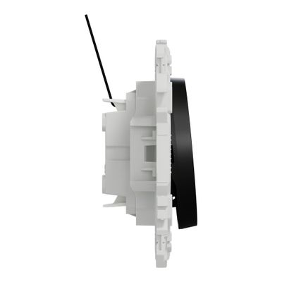 Interrupteur va-et-vient ou poussoir avec témoin lumineux Odace 2025 noir - SCHNEIDER ELECTRIC