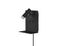 Spot LED mural avec tablette 3W + 1,5W lumière blanc chaud Noir- Element TRIO