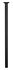 Pied de table rond noir diamètre 30 x 700 mm